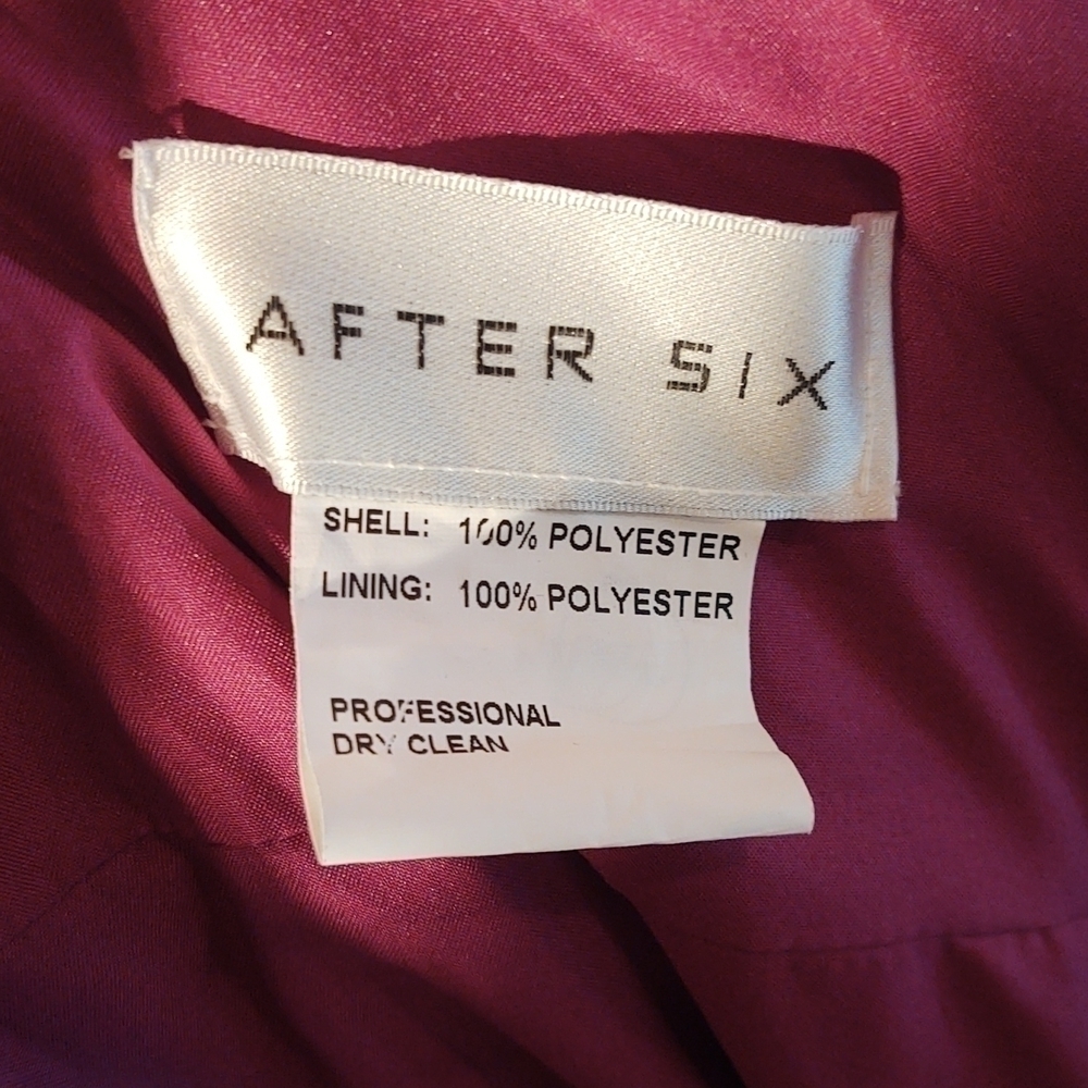 After Six Chiffon Blouson Body Full Length Dress Sz 12 Long  NWT - Picture 11 of 13